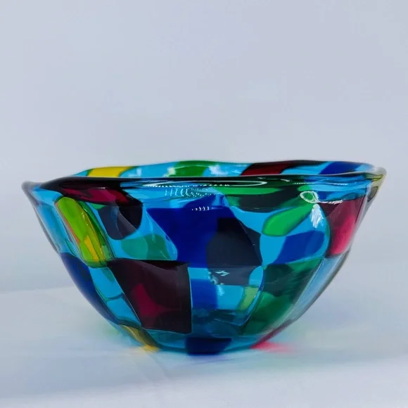 Mid-Century, Signed, Pezzato Murano Glass Bowl - Picture 8 of 11
